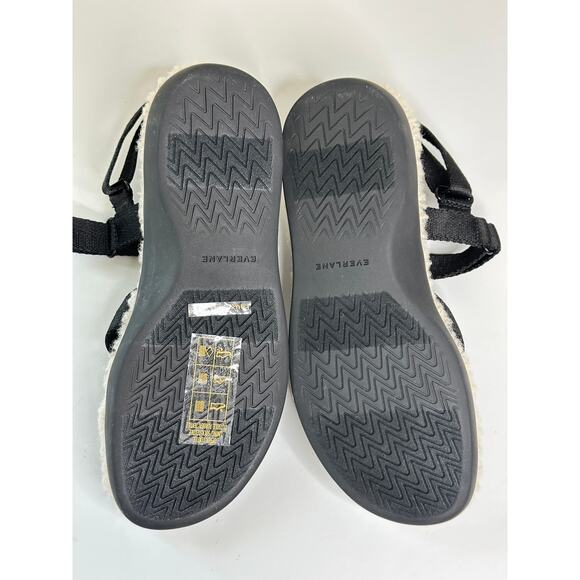 Everlane NIB The Renew Teddy Sport Sandal Black White Comfort Minimalist Soft 7 - Picture 6 of 10